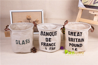 外貿熱賣 創意棉麻復古收納箱，廠家直銷批發首選