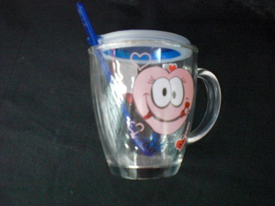 么砂玻璃帶小勺、帶蓋桃型杯 節(jié)日饋贈(zèng)與廣告宣傳的精致之選